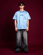 Unisex Blue Ice Dyed T-Shirt Boozee