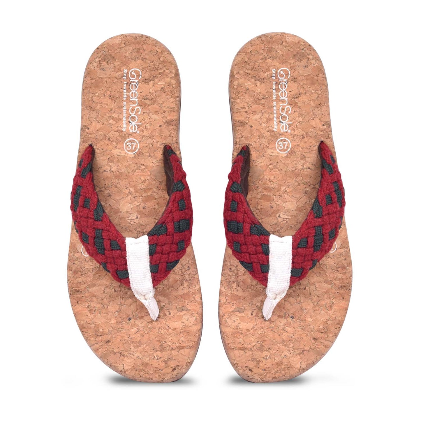 Greensole Alfa Scarlet Women's Slippers - Red