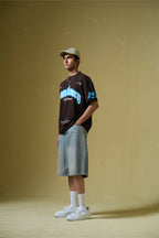 Sanctuary Printed Brown Oversized T-Shirt Main Character