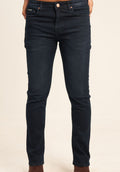 Dark Blue Straight Fit Aachari