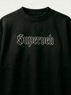 Supervek Black Oversized Tshirt