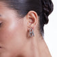 Silver Threaded Circular Hoops