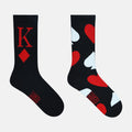 Men’s Bicycle Poker Themed Crew Socks SocksXpress