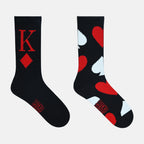 Men’s Bicycle Poker Themed Crew Socks SocksXpress