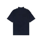 Unisex Round Neck Silver Lining Navy Blue T-Shirt Kreflct