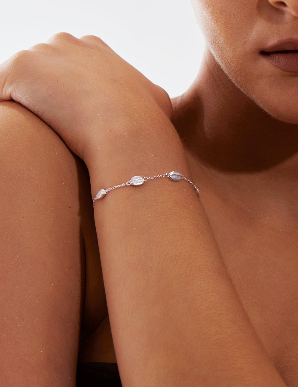 Silver Bean Bracelet