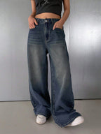 80s Street Blue Washed Super Wide Leg Jeans