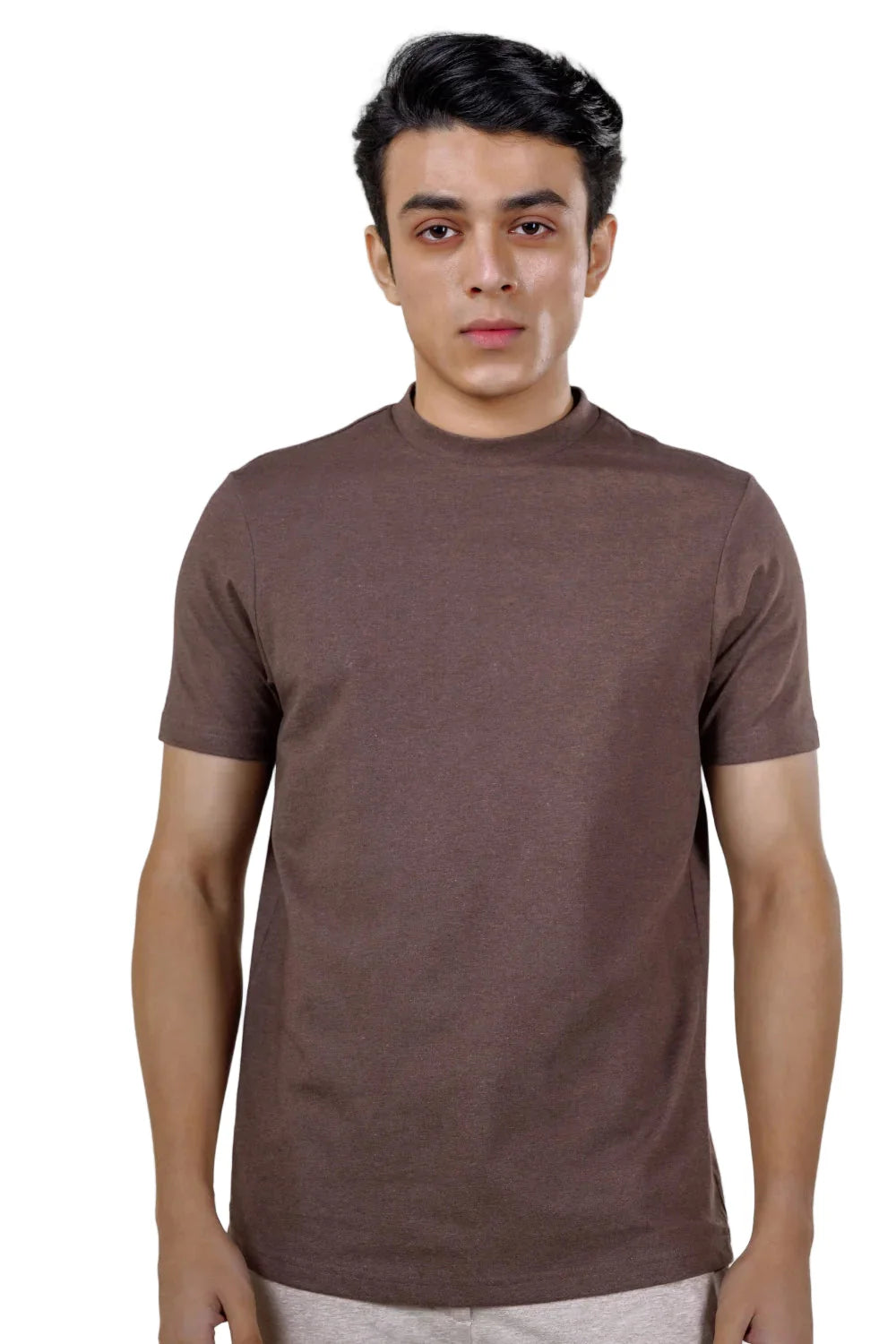 Carbon Heavyweight T-Shirt – Sorona™ (Dark Brown Melange)