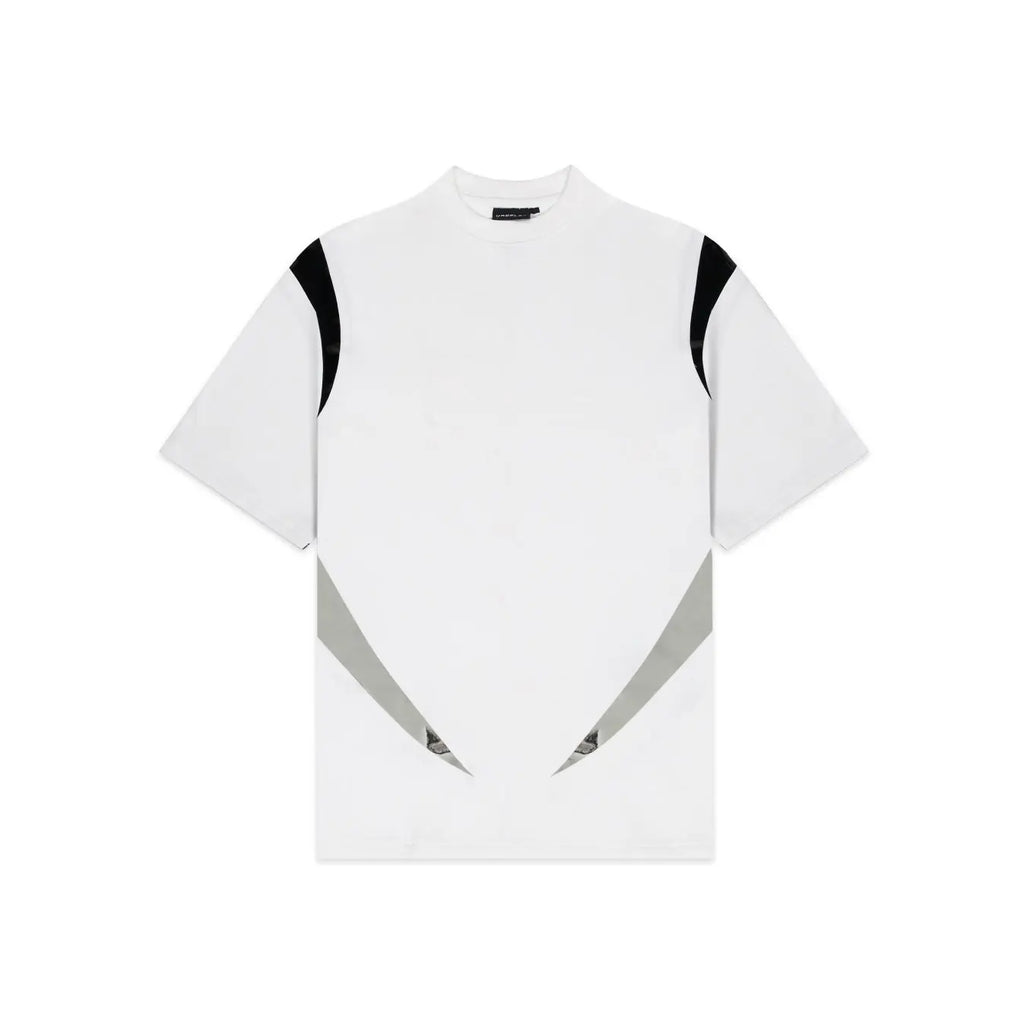 Unisex White Round Neck Rager T-Shirt Kreflct