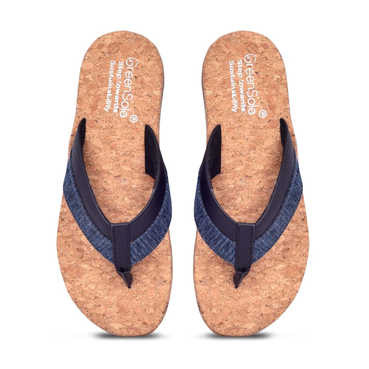 Greensole Blue Whale Unisex Slippers - Navyblue