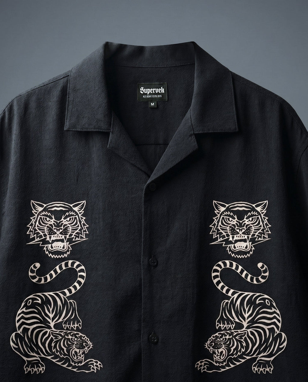Black Tiger Fury Resort Shirt