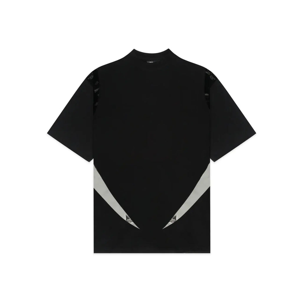 Unisex Black Round Neck Rager T-Shirt Kreflct