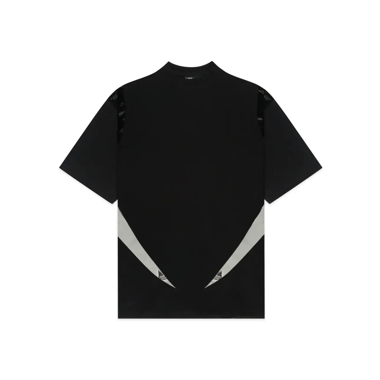 Unisex Black Round Neck Rager T-Shirt Kreflct