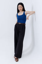 Pleated Parallel Trousers