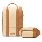Echo+Flux Combo | Beige | Laptop Backpack with Fanny Pack