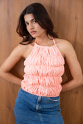 Ruched Halter Top