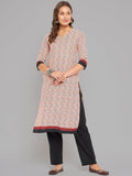 Women Multicolor Printed Straight Kurta Krya
