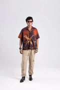 Heaven's Reckoning Oversized Printed Cuban Collar Shirt Off Sinners