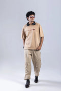 “Wanderlust” Round Neck Beige T-shirt Off Sinners