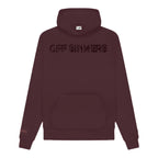 Acid Wash Raven Born Embroidered Brown Hoodie Off Sinners