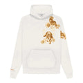 Lone Howl Printed White Hoodie Off Sinners
