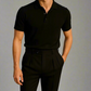 Raven Black Double-Pleated Trousers High-Waist Tapered Fit - Adam Spirit