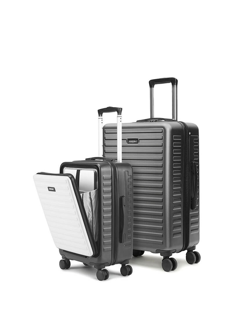 StarkPro Combo | Grey/White | CabinPro+Large Hard Luggage