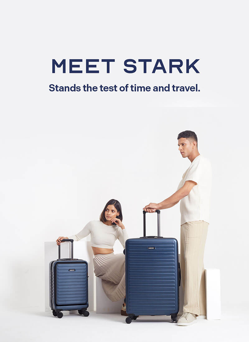 StarkPro Combo | Blue | CabinPro+Large Hard Luggage