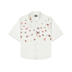 Men's Flutter Printed White Shirt Bear Minimum