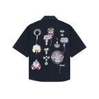Men's Psyche Surge Printed Midnight Blue Shirt Bear Minimum