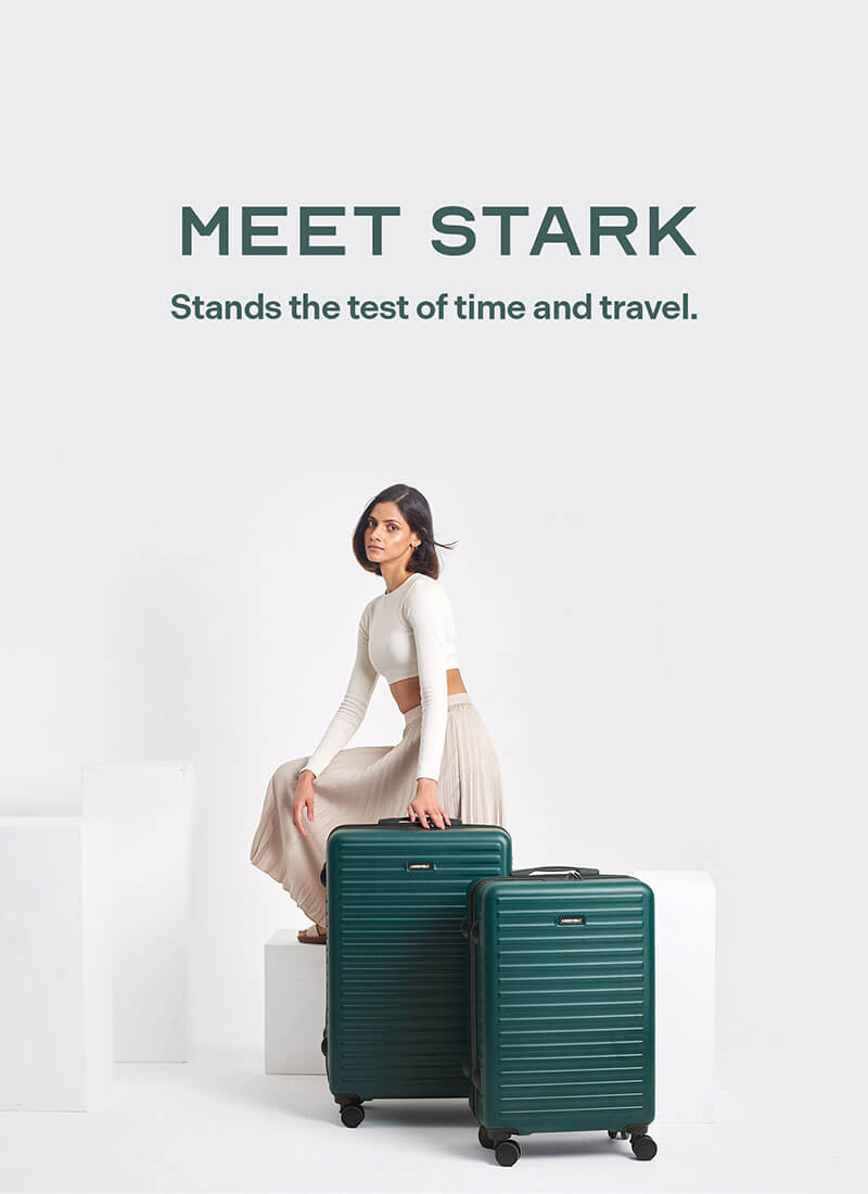 Stark Combo | Green | Medium+Large Hard Luggage
