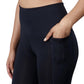 Flared Yoga Leggings (Bio-Poly Edition) (Midnight Navy)