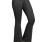 Flared Yoga Leggings (Bio-Poly Edition) (Coal Grey)