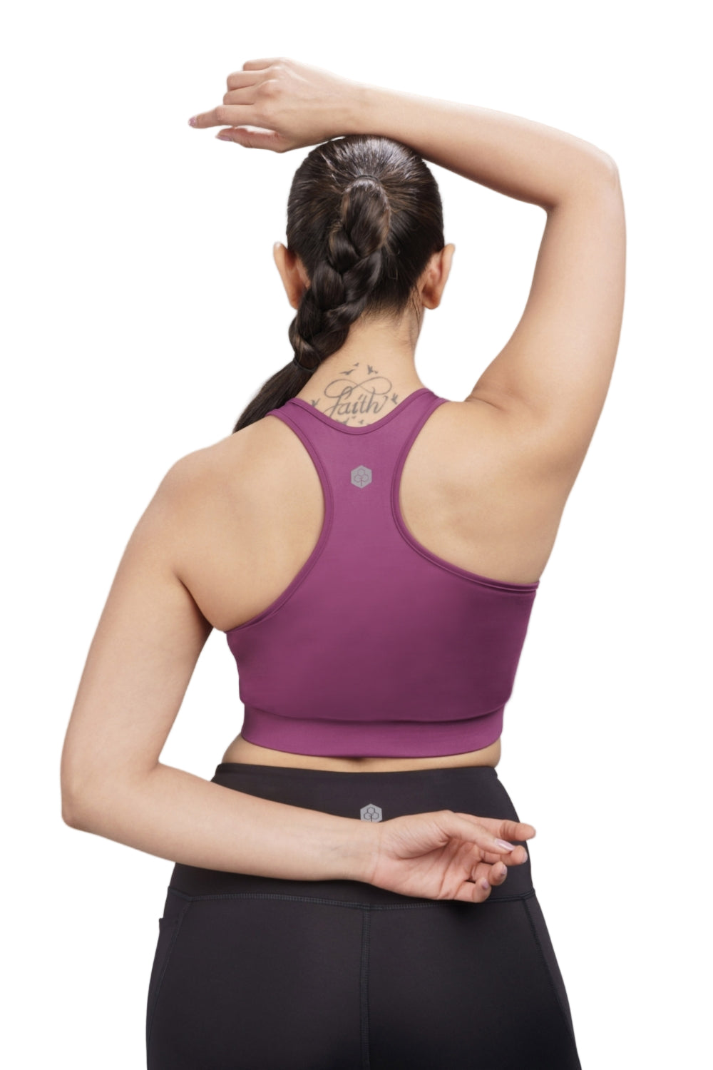 Racerback Active Bra (Deep Purple)