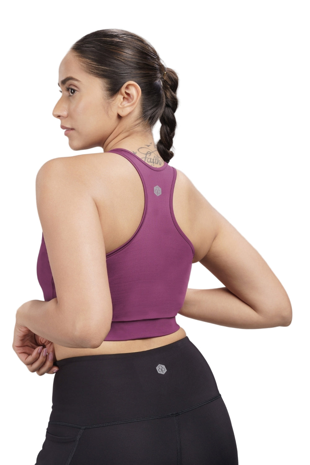 Racerback Active Bra (Deep Purple)