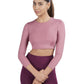 Cropped Active Tee (Mellow Mauve)