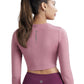 Cropped Active Tee (Mellow Mauve)