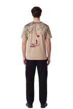 Hidden Child Beige Oversized Printed T-Shirt