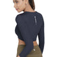 Cropped Active Tee (Midnight Navy)