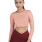 Cropped Active Tee (Peach)
