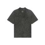 Unisex Round Neck Black Washed T-Shirt Kreflct