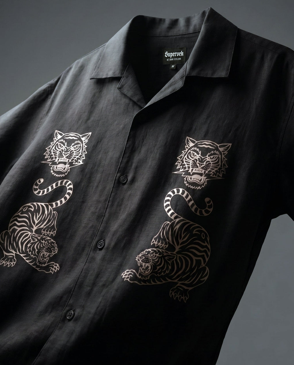 Black Tiger Fury Resort Shirt