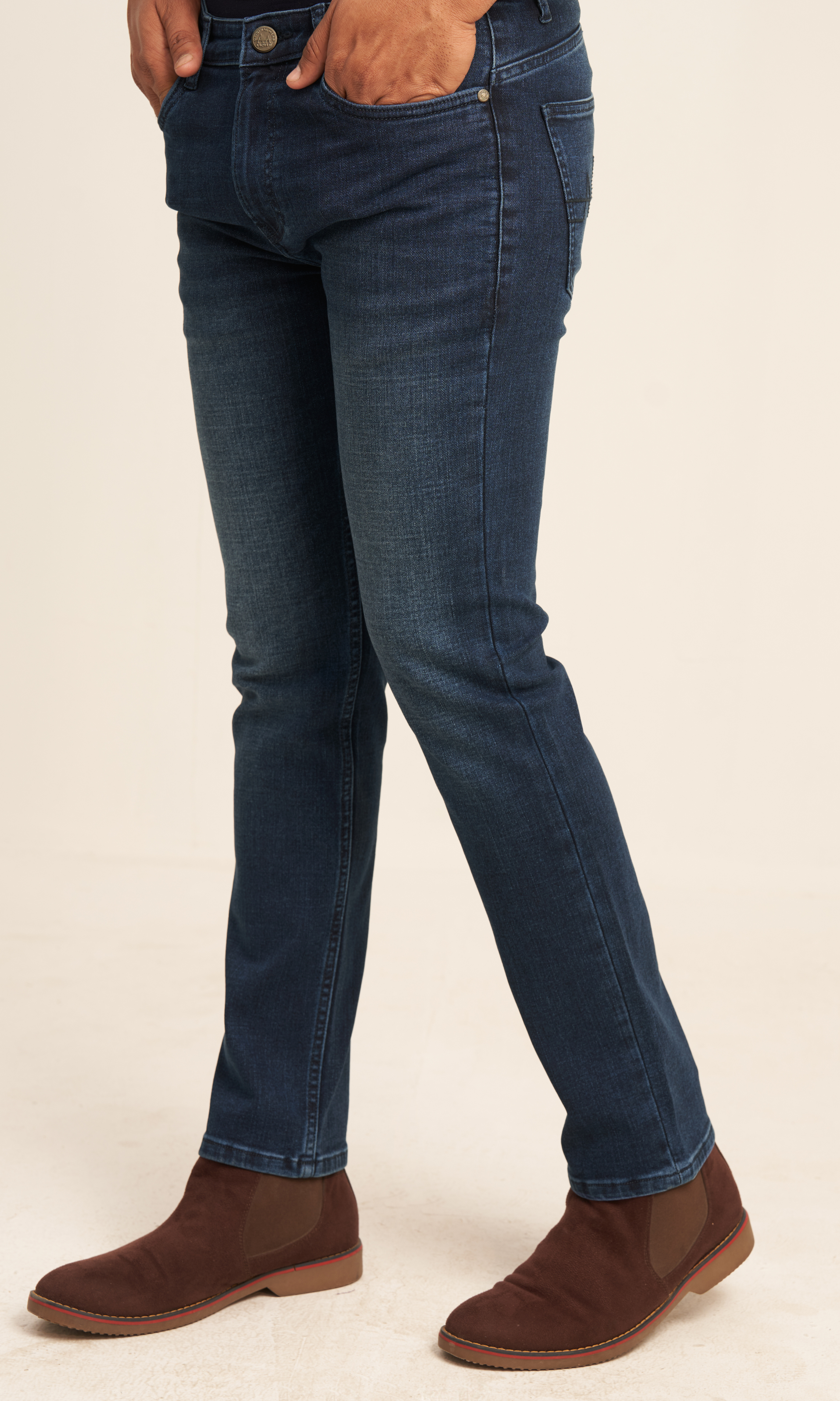 Blue Wash Straight Fit