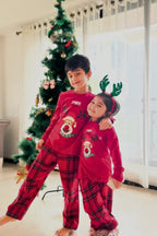 Red Nose Reindeer Pajama Set Nap Chief