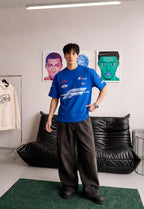Fast Feel Blue Heavyweight Oversized T-Shirt