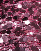 Pink Sequin Mini Slip Dress