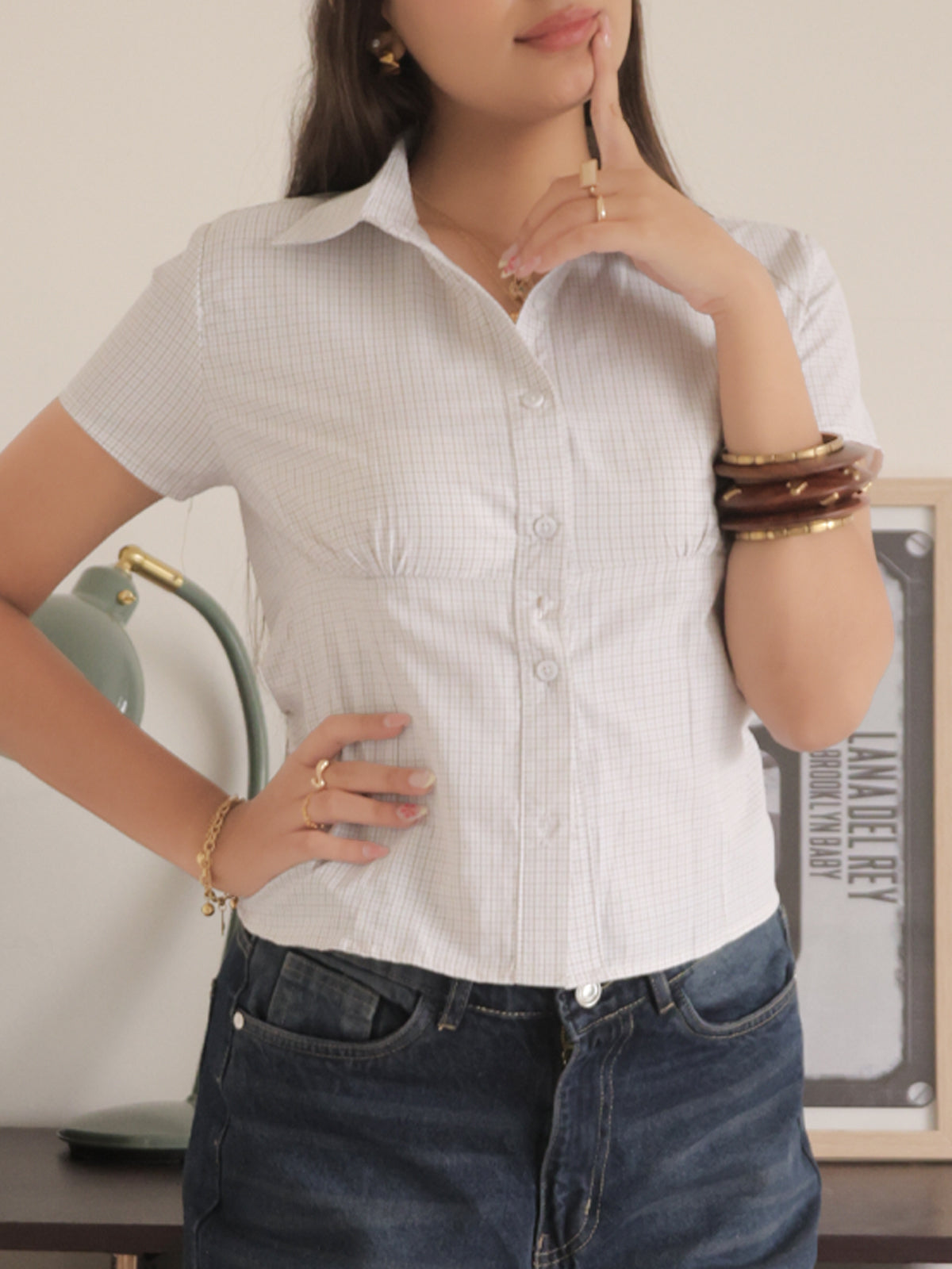 Cookie Crumble Checks Short Sleeve Fitted Shirt
