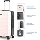Stark+Verve Combo | Ivory/Grey | Two Tone Medium Hard Luggage with Duffle Bag