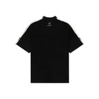 Unisex Round Neck Silver Lining Black T-Shirt Kreflct