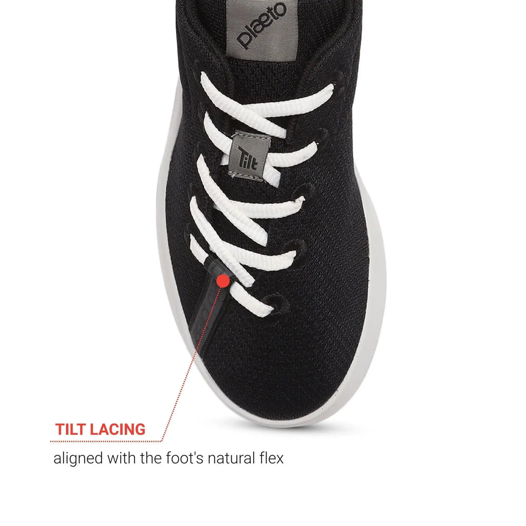 Women’s Aura Black Casual Shoes Plaeto